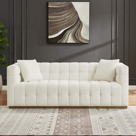 Eleanor Sofa Beige Boucle from Ashcroft Furniture - Luna Furniture