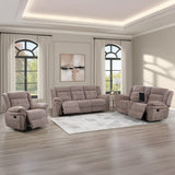 Sydney Brown Manual Reclining Set from Steve Silver - Luna Furniture