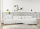 Mia Beige Curved Sectional (Online Special Price) from Happy Homes - Luna Furniture