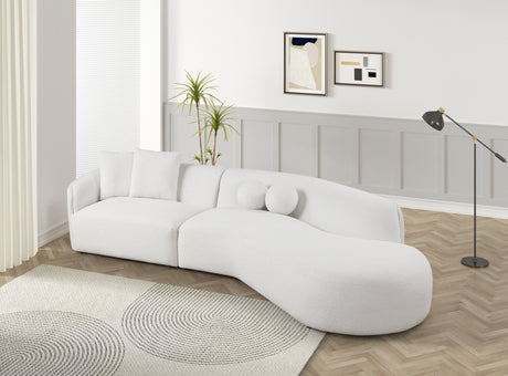 Mia Beige Curved Sectional (Online Special Price) from Happy Homes - Luna Furniture