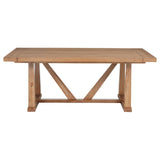 Middleton Natural Brown Dining Table with 106-inch Extension Leaf from Coaster - Luna Furniture