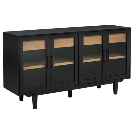 Middleton Black 4-Door Sideboard with Dual Drawers from Coaster - Luna Furniture