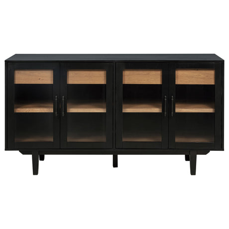 Middleton Black 4-Door Sideboard with Dual Drawers from Coaster - Luna Furniture