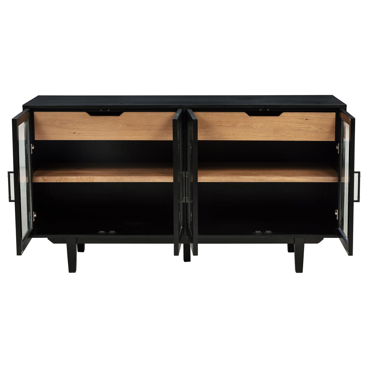 Middleton Black 4-Door Sideboard with Dual Drawers from Coaster - Luna Furniture