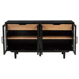 Middleton Black 4-Door Sideboard with Dual Drawers from Coaster - Luna Furniture