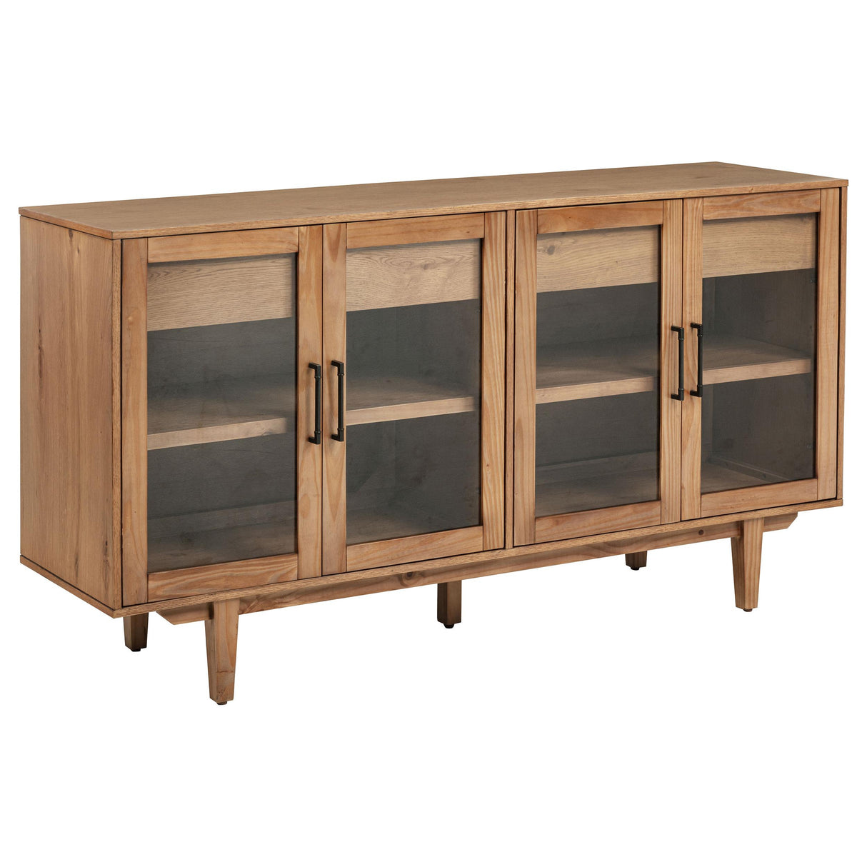 Middleton Natural 4-Door Sideboard with Dual Drawers from Coaster - Luna Furniture