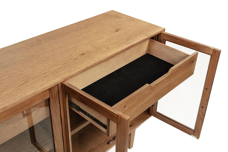 Middleton Natural 4-Door Sideboard with Dual Drawers from Coaster - Luna Furniture