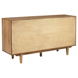Middleton Natural 4-Door Sideboard with Dual Drawers from Coaster - Luna Furniture