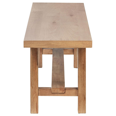 Middleton Brown/Beige 6-piece Extension Leaf Dining Set from Coaster - Luna Furniture