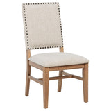Middleton Brown/Beige 6-piece Extension Leaf Dining Set from Coaster - Luna Furniture