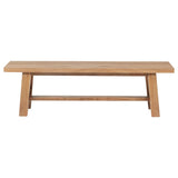 Middleton Natural Brown Wood Backless Dining Bench from Coaster - Luna Furniture