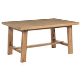 Middleton Natural Brown Dining Table with 76-inch Extension Leaf from Coaster - Luna Furniture
