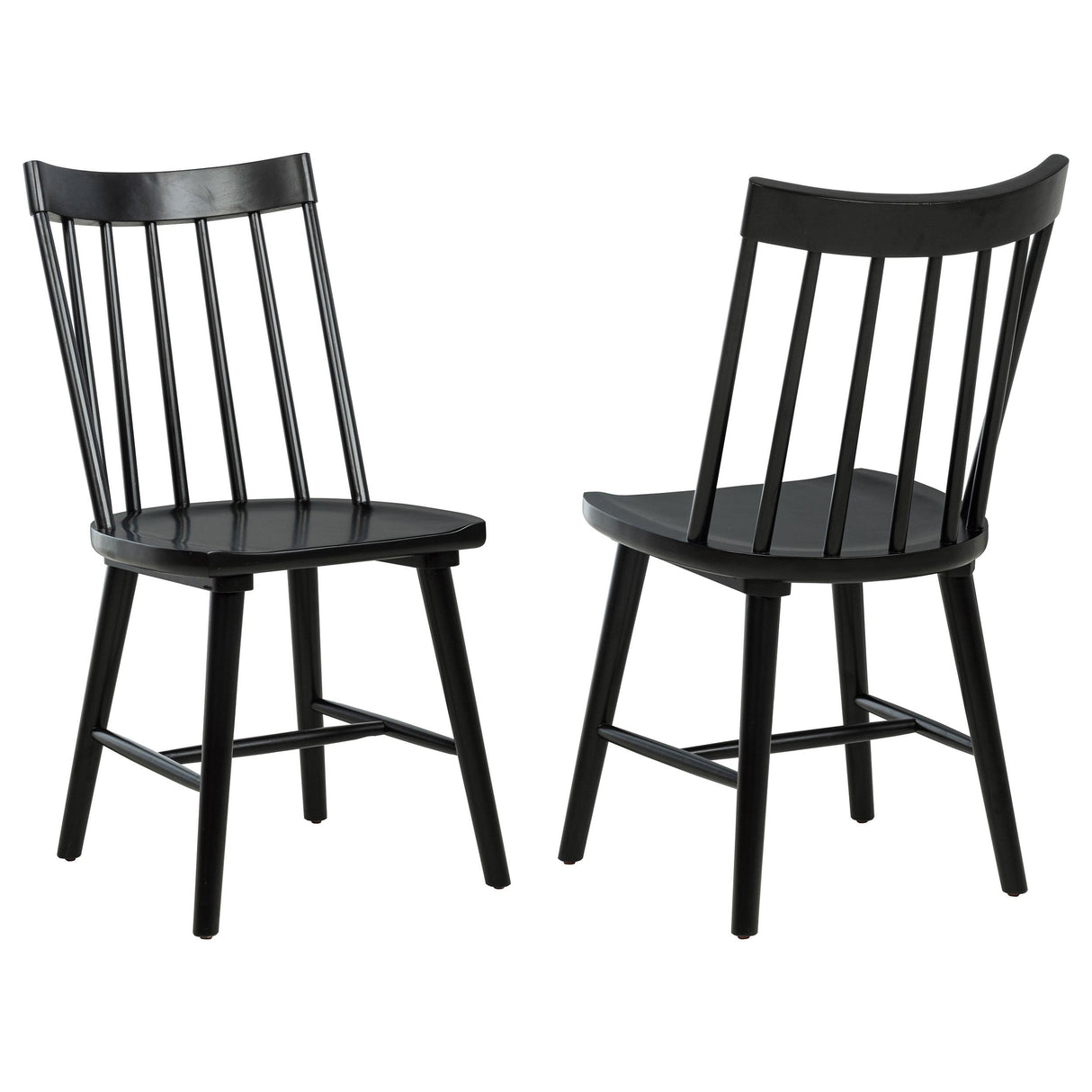 Middleton Black Solid Wood Dining Side Chair, Set of 2 from Coaster - Luna Furniture