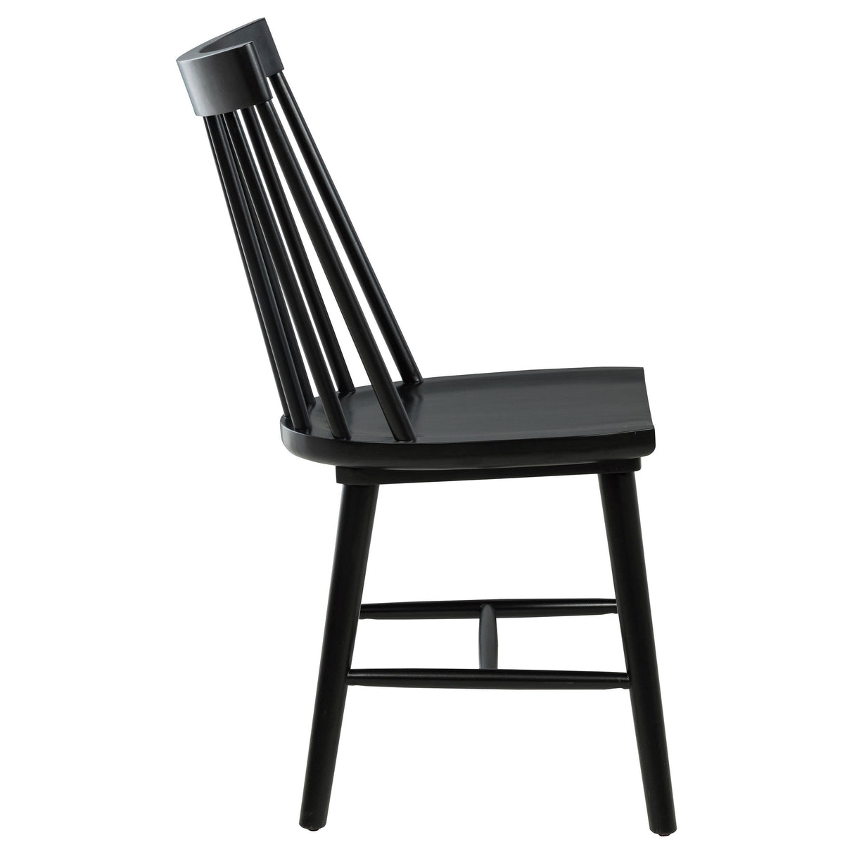 Middleton Black Solid Wood Dining Side Chair, Set of 2 from Coaster - Luna Furniture