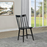 Middleton Black Solid Wood Dining Side Chair, Set of 2 from Coaster - Luna Furniture