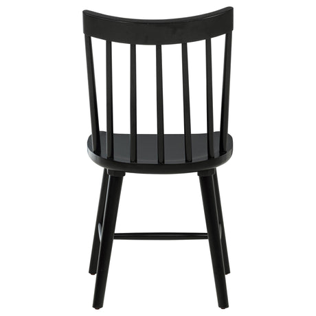 Middleton Black Solid Wood Dining Side Chair, Set of 2 from Coaster - Luna Furniture