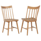 Middleton Brown Solid Wood Dining Side Chair, Set of 2 from Coaster - Luna Furniture