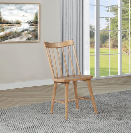 Middleton Brown Solid Wood Dining Side Chair, Set of 2 from Coaster - Luna Furniture