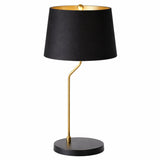 Lustrous Table Lamp - Black outer and Gold inner from Ashcroft Furniture - Luna Furniture