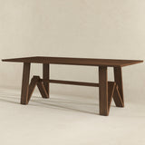 Trimont Walnut Rectangular 78" Solid Wood Dining Table from Ashcroft Furniture - Luna Furniture