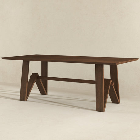 Trimont Walnut Rectangular 78" Solid Wood Dining Table from Ashcroft Furniture - Luna Furniture