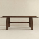 Trimont Walnut Rectangular 78" Solid Wood Dining Table from Ashcroft Furniture - Luna Furniture