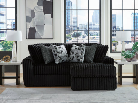 Midnight-Madness Onyx 2-Piece RAF Sectional from Ashley - Luna Furniture