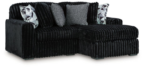 Midnight-Madness Onyx 2-Piece RAF Sectional from Ashley - Luna Furniture