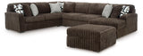 Midnight-Madness 4-Piece Sectional and Oversized Accent Ottoman from Ashley - Luna Furniture