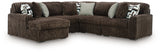 Midnight-Madness 5-Piece Sectional with Chaise from Ashley - Luna Furniture