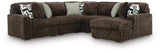 Midnight-Madness 5-Piece Sectional with Chaise from Ashley - Luna Furniture