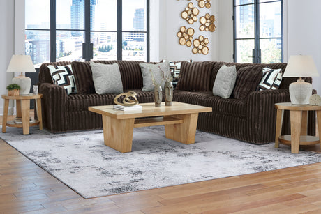 Midnight-Madness Chocolate 3-Piece Sectional from Ashley - Luna Furniture