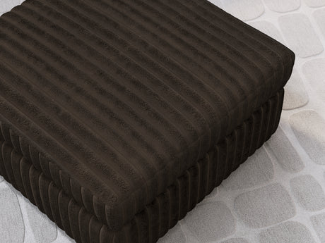 Midnight-Madness Chocolate Ottoman from Ashley - Luna Furniture