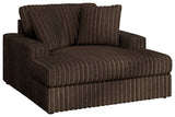 Midnight-Madness Chocolate Oversized Chaise from Ashley - Luna Furniture
