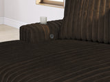 Midnight-Madness Chocolate Oversized Chaise from Ashley - Luna Furniture