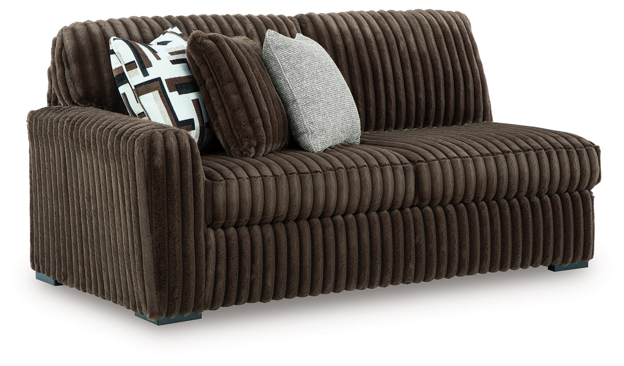 Midnight-Madness Chocolate Left-Arm Facing Sofa from Ashley - Luna Furniture