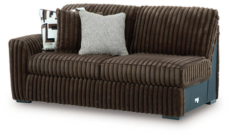 Midnight-Madness Chocolate Left-Arm Facing Sofa from Ashley - Luna Furniture