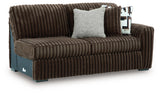 Midnight-Madness Chocolate Right-Arm Facing Sofa from Ashley - Luna Furniture