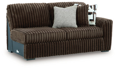 Midnight-Madness Chocolate Right-Arm Facing Sofa from Ashley - Luna Furniture
