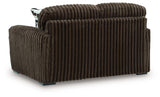 Midnight-Madness Chocolate Loveseat from Ashley - Luna Furniture