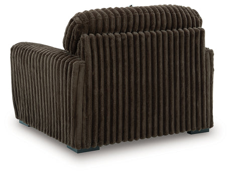 Midnight-Madness Chocolate Oversized Chair from Ashley - Luna Furniture