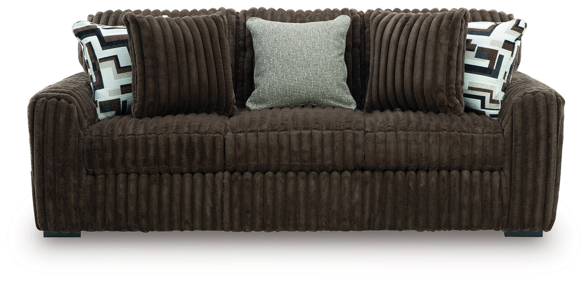 Midnight-Madness Chocolate Sofa from Ashley - Luna Furniture