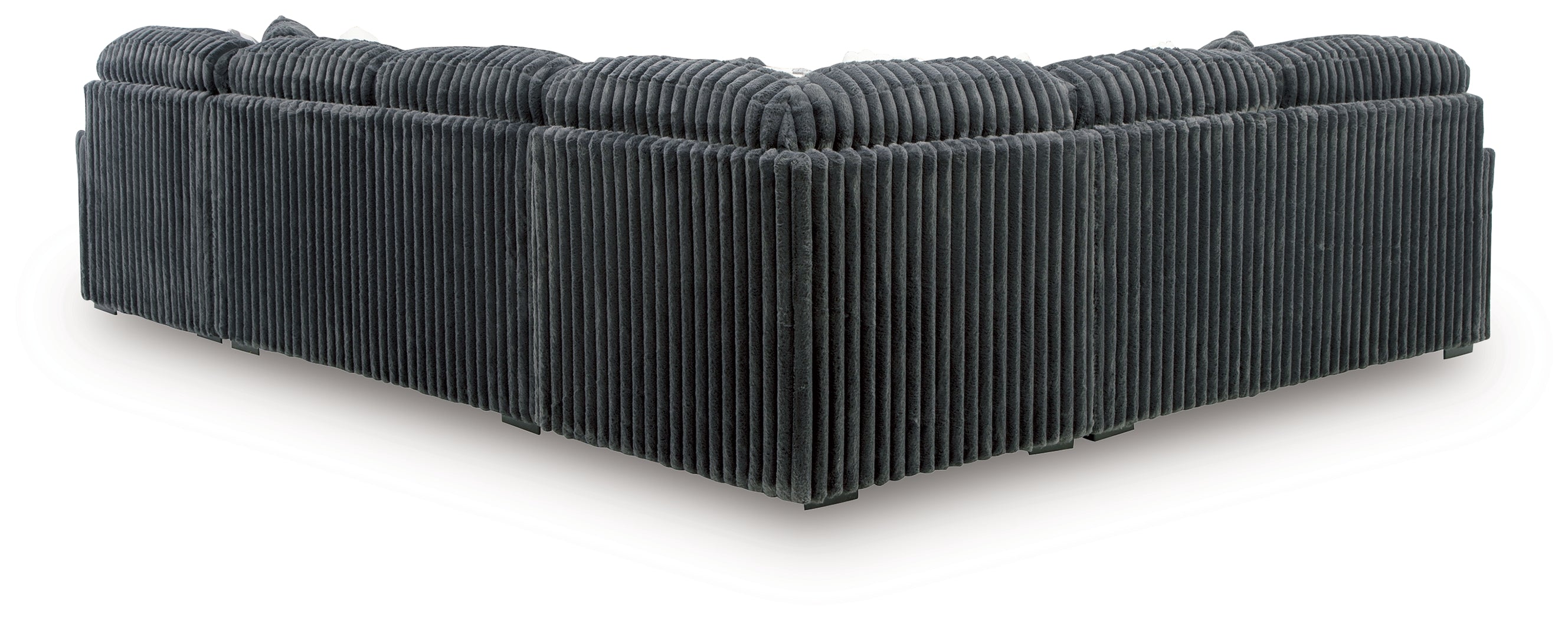 Ashley Midnight-Madness Gunmetal 4-Piece Sectional with Chaise