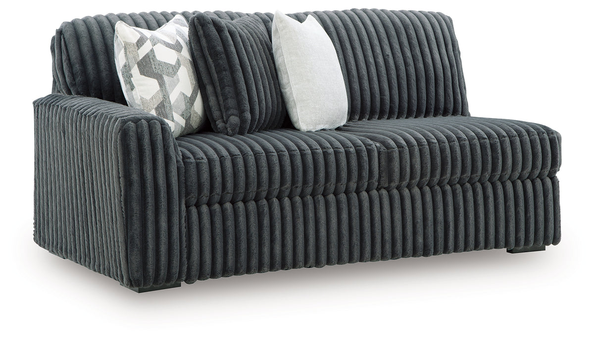 Midnight-Madness Gunmetal Left-Arm Facing Sofa from Ashley - Luna Furniture