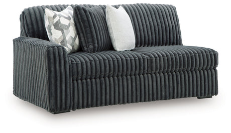 Midnight-Madness Gunmetal Left-Arm Facing Sofa from Ashley Furniture - Luna Furniture