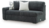 Midnight-Madness Gunmetal Left-Arm Facing Sofa from Ashley - Luna Furniture