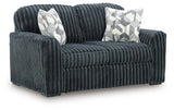Midnight-Madness Gunmetal Loveseat from Ashley - Luna Furniture