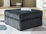 Midnight-Madness Gunmetal Oversized Accent Ottoman from Ashley Furniture - Luna Furniture