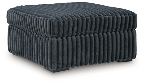 Midnight-Madness Gunmetal Oversized Accent Ottoman from Ashley - Luna Furniture