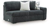 Midnight-Madness Gunmetal Right-Arm Facing Sofa from Ashley - Luna Furniture